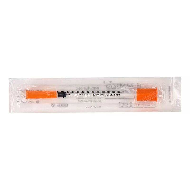 Brandzig Jeringas De Insulina 30g 1cc 1/2 Paquete De 100