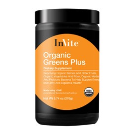 Invite Health Organic Greens Plus Hx® - Fruit and Vegetable Supplement, Superfood Powder - Formulated with Powerful Extracts Plus Fiber and Probiotics - 30 Servings(Pack of 1)