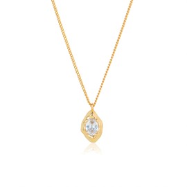 OopsifyMe Gold Choker Necklace for Women, 14K Pendant Jewelry, Minimalist Chain, Dainty Trendy Gifts for Her