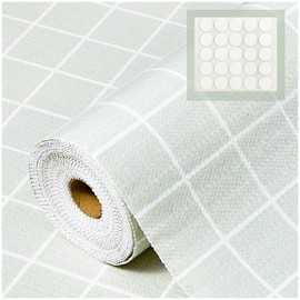 Beautysaid - Forro de estante no calcomanía para cajones y gabinetes para cocina, impermeable, color verde salvia, estante de papel para baño y cajón de vestir (12 x 20 pies)