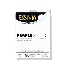 Exsivia Acne Pimple Patches, Ultra Thin Gentle Blemish & Zit Covers, Natural and optimal Healing, Suitable for All Skin Types, 96 Hydrocolloid Patches