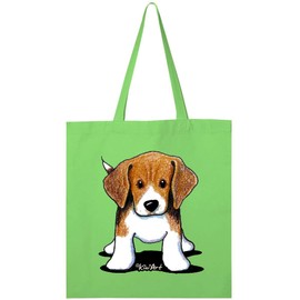 inktastic Beagle Tote Bag Lime Green - KiniArt 3e7d