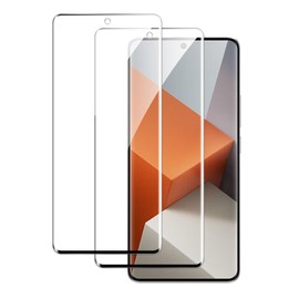 Screen Protector for Xiaomi Redmi Note 13 Pro Plus 5G/Redmi Note 13 Pro+, 3D Tempered Glass Film, Ultra HD 9H Hardness Case Friendly Anti Ultra Resistant Oil-Resistant Shatter Protection, 2-Pack