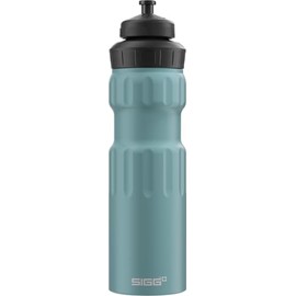 SIGG - Aluminium Bicycle Water Bottle - WMB Sports Morning Blue - With 3-Stage Sports Cap - Climate Partner Certified - Leak-Proof - Feather-Light - BPA-Free - Sports & Bicycle Accessories - Blue -