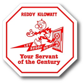 World Graphix Reddy Kilowatt Your Electrical Servant Decal Sticker High Quality Outdoor Safe
