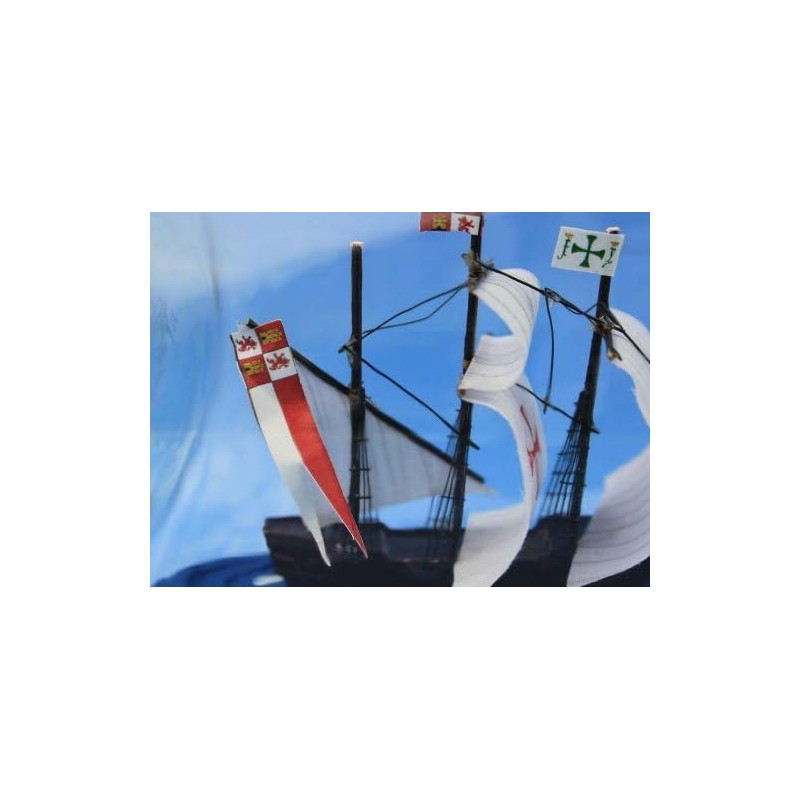 Hampton Nautical Santa Maria Ship in a Bottle, 9" ,