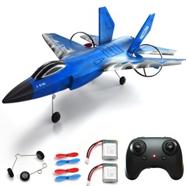 crohorizon RC Planes for Kids, Remote Control Airplane for Boys with 2 Batteries,2 Channels 2.4 GHZ Foam RC Plane,Hobby Beginners RC Plane -Blue