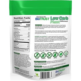 BioTrust BioTrust Low Carb Plant, Delicious, Creamy, 20 Grams of Clean, Complete, Plant-Based Protein, 5 Grams Fiber, 15 Superfoods, Vegan, Dairy-Free -14 Servings (Vanilla Caramel)
