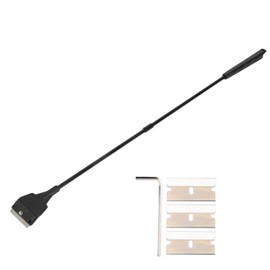 Aquarium Algae Scraper with Long Handle and Interchangeable Blades for Cleaning Aquarium Glass (Extra Long Scraper)