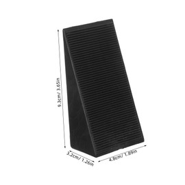 TOVINANNA 4pcs Heavy Duty Rubber Wheel Chocks for Trailers Cars and Atvs Slip Tire Blocks for Parking Emergency Stops and Garages Lightweight and Portable Vehicle Stabilizers