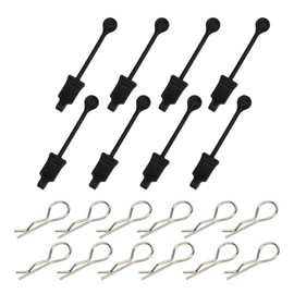 8 PCS Rubber Body Clip Retainer Shell Fixed Buckle Lock AR390178 for ARRMA 1/7 Mojave Limitless 1/8 Typhon Kraton RC Car, Body Clips W/Rubber Retainers RC Car Parts