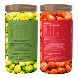 Nutsmash Roasted Flavoured Makhana Crunchy & Healthy Fox Nuts Protein & Fiber-Rich Snack Mint, Tangy Tomato Flavours Combo Pack Of 2