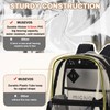 MUSEVOS Clear Backpack, Heavy Duty See Through Book Bag for