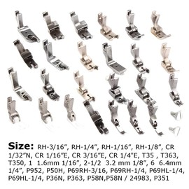 25 Piece Presser Foot Set, Sewing Presser Foot Set for 5550 8500 8700 9000 Industrial Sewing Machine