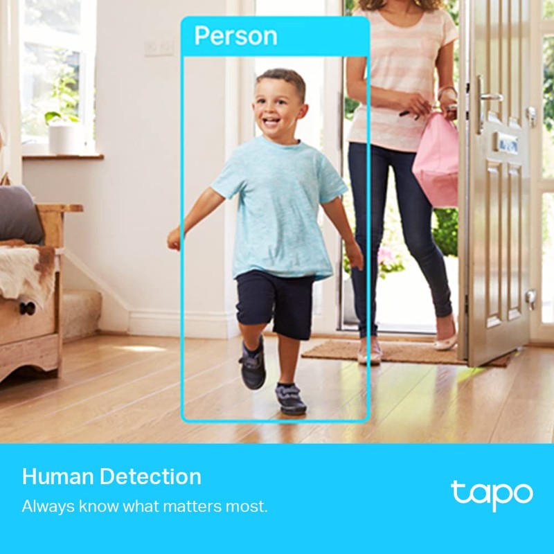 Tapo 2K QHD Pan/Tilt Security Camera, AI Detection, Privacy Protection,