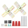 RTNLIT Light Fixture Mounting Bracket, 4" Universal Chandelier Crossbar with