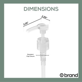 Shampoo/Conditioner Pumps, 4 Pack, for 1 Liter Bottles, 28/410 (Clear)