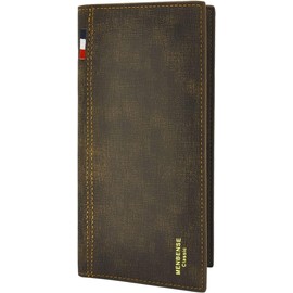 FuninCrea Men's Leather Large Wallet Men's Long Wallet Men's Wallet with Cion Pocket, Wallet Men's Multiple Slot 12 Card Slots and 4 Long Slots, brown, Casual