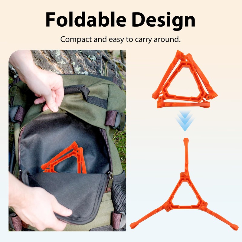 2Pcs Gas Canister Stand Tripod, Foldable Camping Stove Stand, Gas