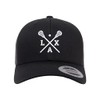 Adjustable Black Structured Trucker Lacrosse Sticks L-A-X Structured Trucker Cap