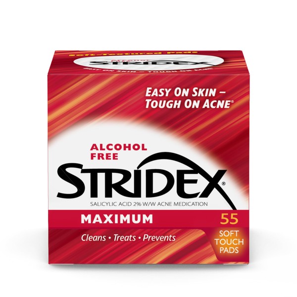 Stridex Stridex Medicated Acne Pads, Maximum, 55 Count – Facial