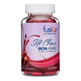 Bariatric Fusion Hierro Vitamina C Masticable 60 Chews Cereza Nutricional                                                                             
