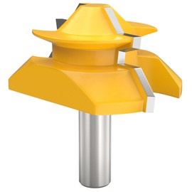 45 Degree Lock Miter Router Bits 1/2 Inch Shank Lock Miter Woodworking Tools Set Miter Router Bit Set, 3pcs Woodworking Tools Joint Router Bit Set-1/2”, 3/4”, 1" Cutting Height