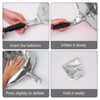 PartyWoo Silver Balloons, 6 pcs Silver Birthday Decorations, 22 inch