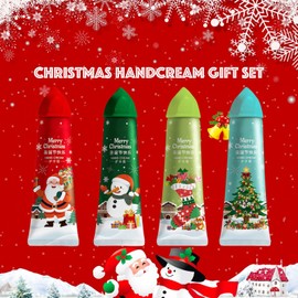 Hand Cream Gift Set, 4 PCS Floral Scented Hand Care for Winter Very Dry Hands, Non-greasy Longlasting Moisturizing Nourishing, Gift for Families Christmas Festivals Gifts (4x30g)