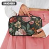 AZULCUSTO Retro Floral Cosmetic Bag Travel Makeup Bag Organizer Makeup