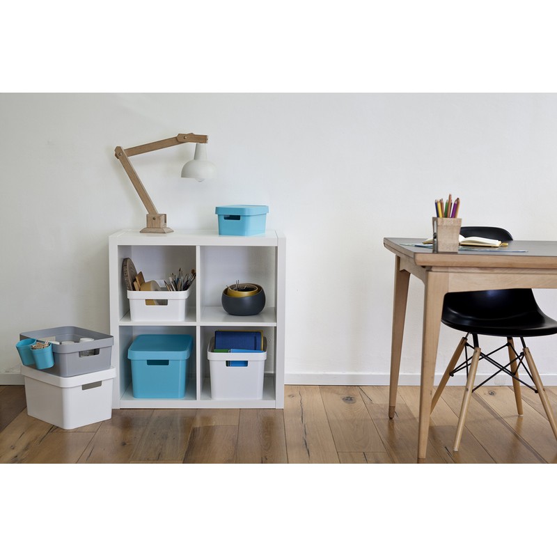 Curver 04752-n23-00 Infinity white plastic storage box with lid, 27