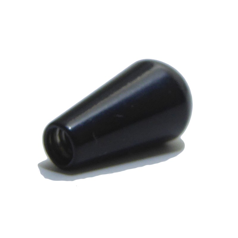 Black Guitar pickup toggle switch tip 3.5mm thread solid steel