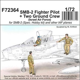 COLOR ME KETO CMK 129-F72364 SMB-2 Fighter Pilot + Two Ground Crew (Israel Air Force) in 1:72