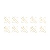 100Pcs Airplane Shaped Paper Clips Metal Lightweight Multipurpose Cute Shaped