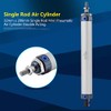 Air Cylinder with Aluminium Alloy, Pneumatic Cylinder Dual Acting Hub