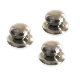 Kerafactum - Replacement Handle Pot Lid Handle Stainless Steel Handle Universal Handle Stainless Steel Pot Lid Handle Lid Knob (Pack of 3)