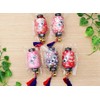 Matsumi Kogei Japanese Paper Lantern Magnet, Crane, Red