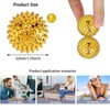 6 Stück Massagebälle,Gold Spiked Massage Ball Hart Magnetische Akupressurkugeln Massagebälle