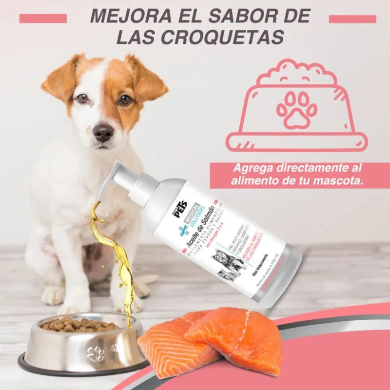 Aceite De Salmón Omega 3 Y 6 Para Perros Y