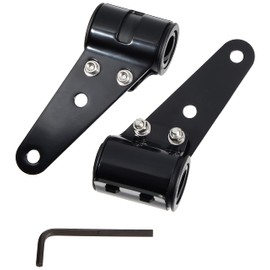 Kijima 205-0251B Motorcycle Headlight Stay, Custom, Up Type, 1.1 - 1.5 inches (27 - 39 mm), Aluminum, Black