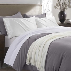 P Pothuiny 2-Piece Satin Pillowcases Queen Size Ivory White Silky Satin Pillow Cases for Hair and Skin, Wrinkle Fade Resistant, Pillow Cover with Envelope Closure