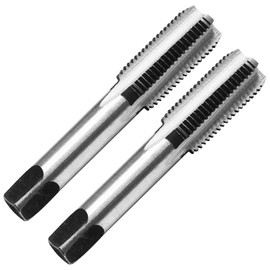 Litoexpe 2 Pcs M12 x 1.25 Metric Hand Tap, Right Hand HSS Threading Milling Tap Tool