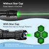 MIPREZT [2 Packs] Rechargeable Professional Green Light Flashlight Long Distance