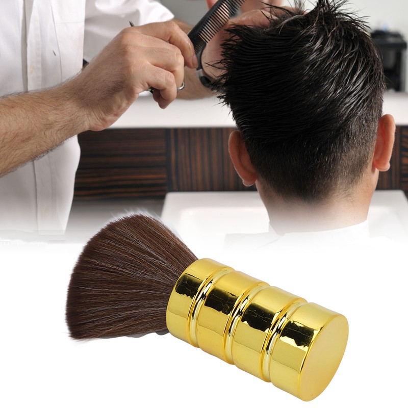 Barber Neck Duster Brush Soft Gentle Electroplating Process Professional Neck