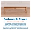 ECR4Kids Kiddo Bench, Kids Furniture, Natural