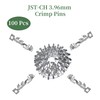 pzsmocn 200Pcs/50Sets JST CH 3.96mm Pitch 2 Pin Female Shell