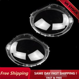 Unbranded For Mini Cooper 2007 2008 2009 2010 2Pcs LH&RH Side Headlight Lens Cover
