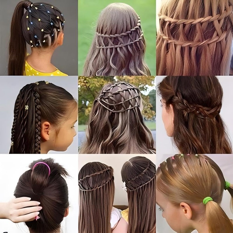 Quick Hair Looping Tail Tool 2pcs French Braid Loop Ponytail