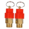 Hohopeti 2Pcs Safety Valve for Air Compressor Easy Installation Check