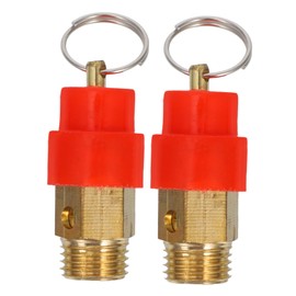 Hohopeti 2Pcs Safety Valve for Air Compressor Easy Installation Check Valve Replacement Compact Design for Versatile Applications Pressure Relief